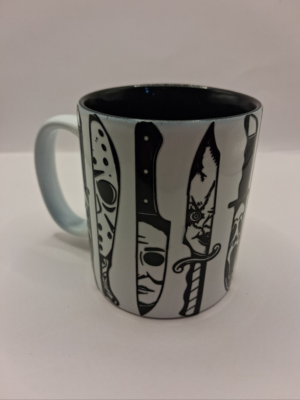 Classic Halloween Horror Movie Faces Ceramic Coffee Mug 12 fl oz